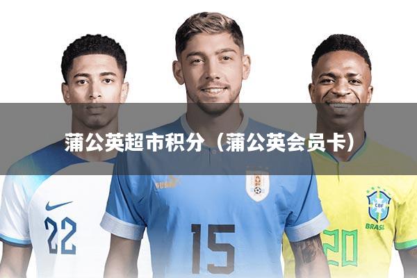 蒲公英超市积分（蒲公英会员卡）