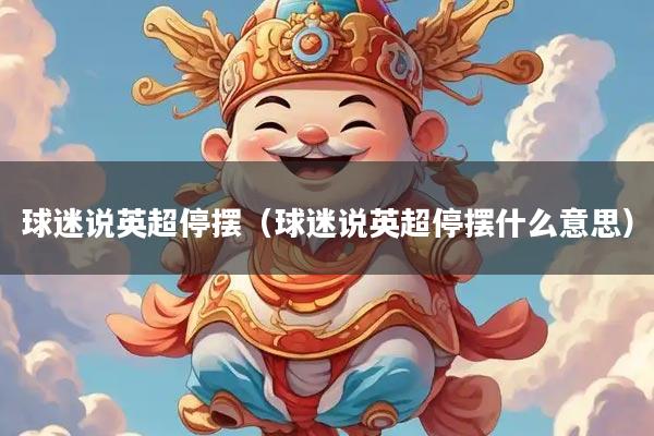 球迷说英超停摆（球迷说英超停摆什么意思）